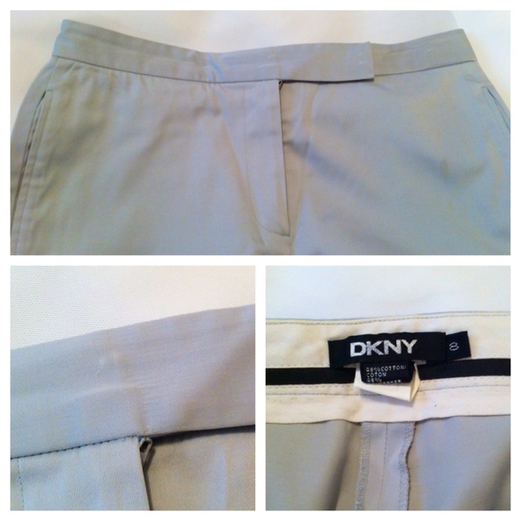 DKNY Pale Blue Flat Front Pants - Picture 2 of 2